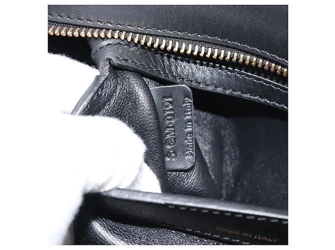 Céline CELINE Trapeze Hand Bag Leather 2way Blue Gold - vista 11