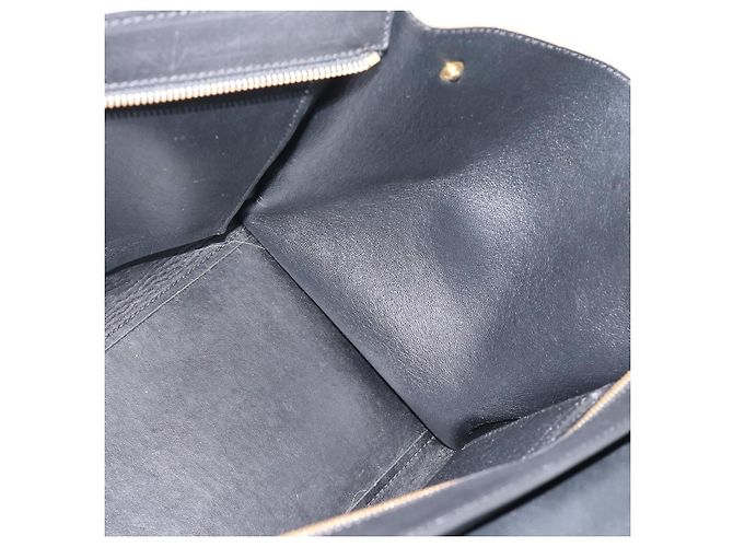 Céline CELINE Trapeze Hand Bag Leather 2way Blue Gold - vista 23