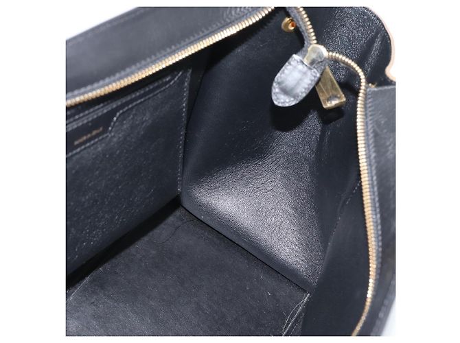 Céline CELINE Trapeze Hand Bag Leather 2way Blue Gold - vista 24