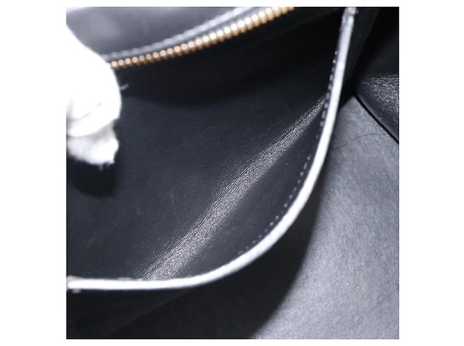 Céline CELINE Trapeze Hand Bag Leather 2way Blue Gold - vista 25