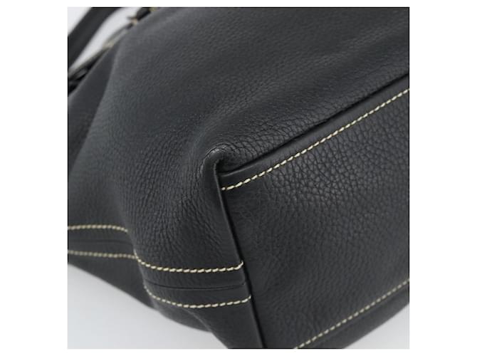 PRADA Shoulder Bag Leather Black Silver - vista 14