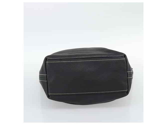 PRADA Shoulder Bag Leather Black Silver - vista 5