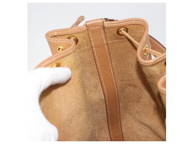 Hermès HERMES Market GM Shoulder Bag Epsom Brown Gold - vista 12