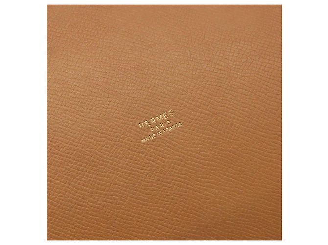 Hermès HERMES Market GM Shoulder Bag Epsom Brown Gold - vista 18