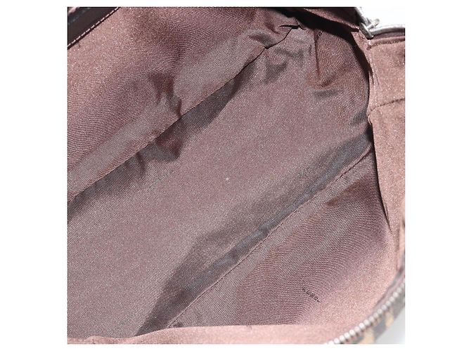 FENDI Zucca Canvas Hand Bag Black Brown - vista 11