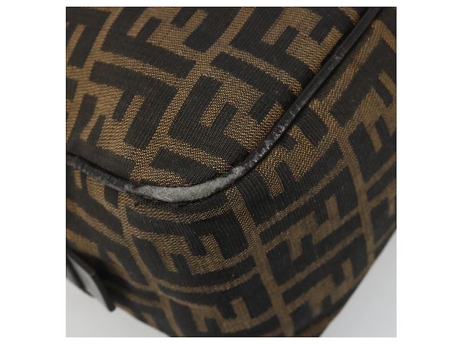 FENDI Zucca Canvas Hand Bag Black Brown - vista 15