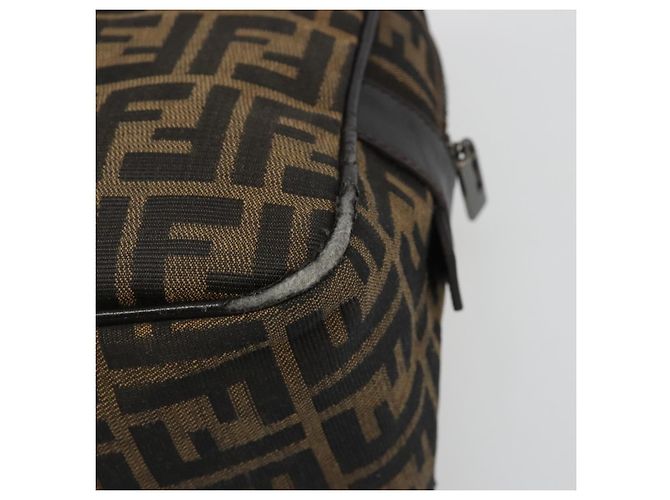 FENDI Zucca Canvas Hand Bag Black Brown - vista 16