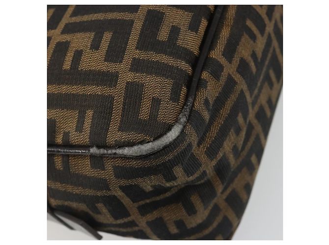 FENDI Zucca Canvas Hand Bag Black Brown - vista 17