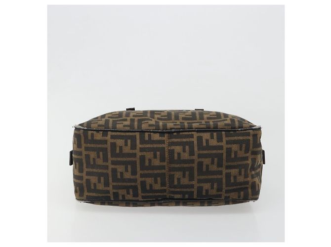 FENDI Zucca Canvas Hand Bag Black Brown - vista 5