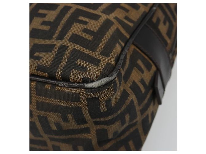 FENDI Zucca Canvas Hand Bag Black Brown - vista 8
