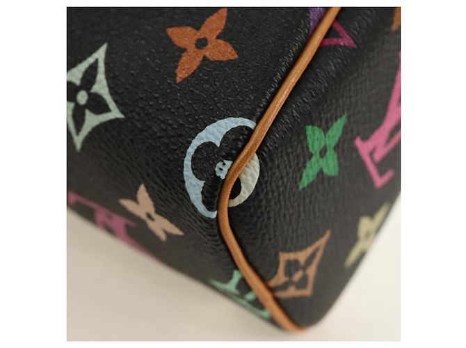LOUIS VUITTON Monogram Multicolor Mini Speedy Bag Black M92644 - vista 19