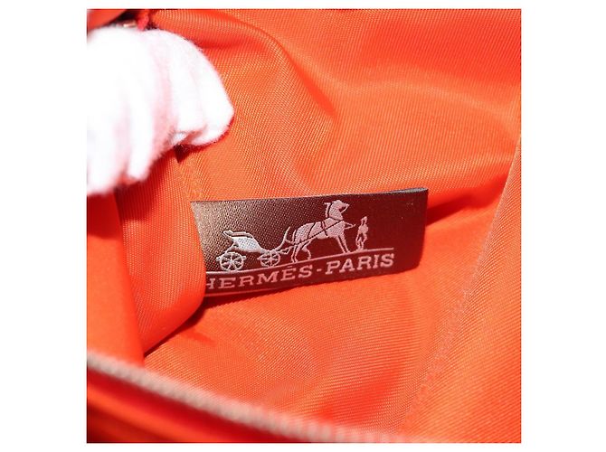 Hermès HERMES Foolby 25 Pouch Silk Orange - vista 11