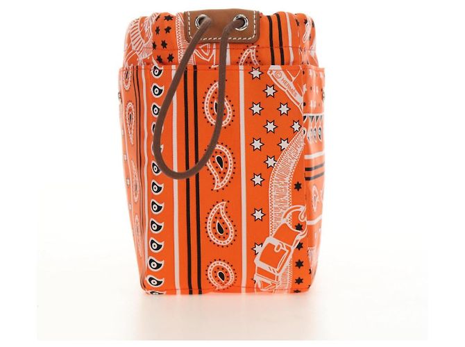Hermès HERMES Foolby 25 Pouch Silk Orange - vista 3