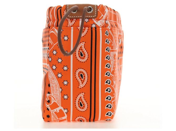 Hermès HERMES Foolby 25 Pouch Silk Orange - vista 4