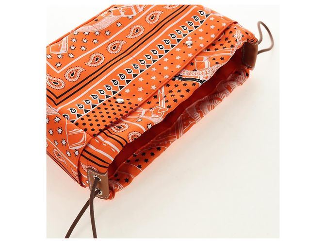 Hermès HERMES Foolby 25 Pouch Silk Orange - vista 6