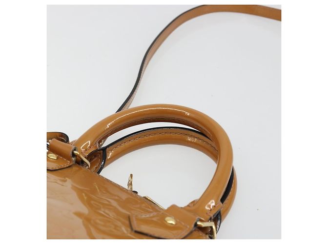 LOUIS VUITTON Monogram Vernis Alma BB Bag 2way Beige Poodle M91752 - vista 14