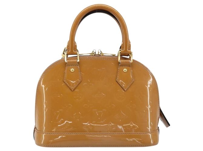 LOUIS VUITTON Monogram Vernis Alma BB Bag 2way Beige Poodle M91752 - vista 2