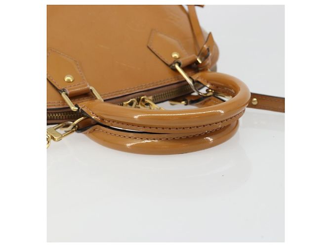 LOUIS VUITTON Monogram Vernis Alma BB Bag 2way Beige Poodle M91752 - vista 8