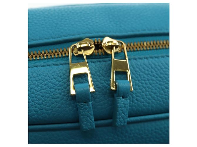 LOEWE Amazonas 23 Hand Bag Leather 2way Light Blue Gold - vista 20
