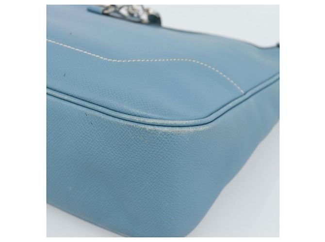 Hermès HERMES Trim 31 Shoulder Bag Leather Light Blue Silver - vista 15