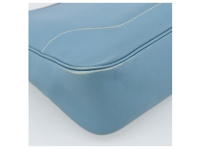 Hermès HERMES Trim 31 Shoulder Bag Leather Light Blue Silver - vista 18