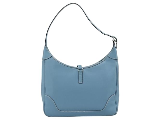Hermès HERMES Trim 31 Shoulder Bag Leather Light Blue Silver - vista 2