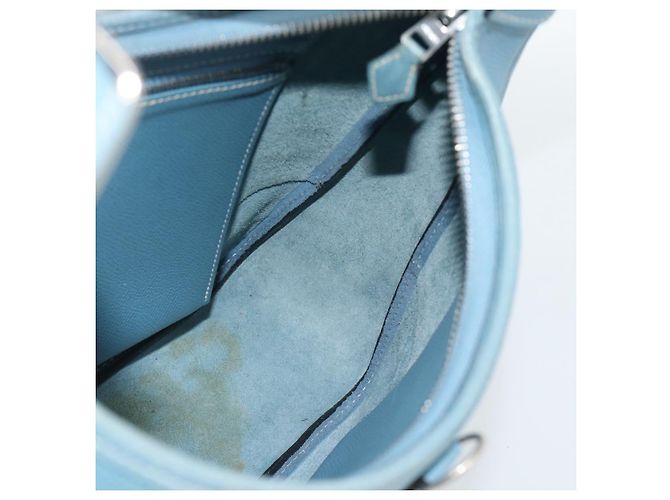 Hermès HERMES Trim 31 Shoulder Bag Leather Light Blue Silver - vista 21