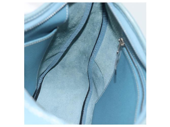 Hermès HERMES Trim 31 Shoulder Bag Leather Light Blue Silver - vista 22