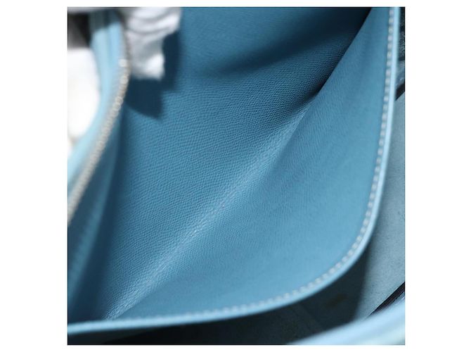 Hermès HERMES Trim 31 Shoulder Bag Leather Light Blue Silver - vista 25
