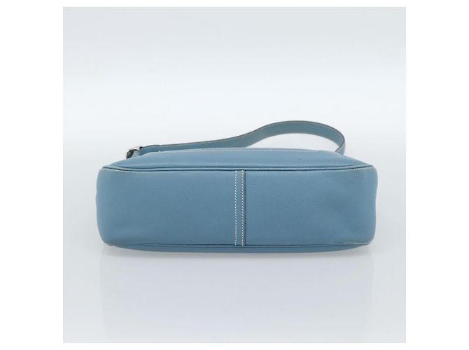 Hermès HERMES Trim 31 Shoulder Bag Leather Light Blue Silver - vista 5