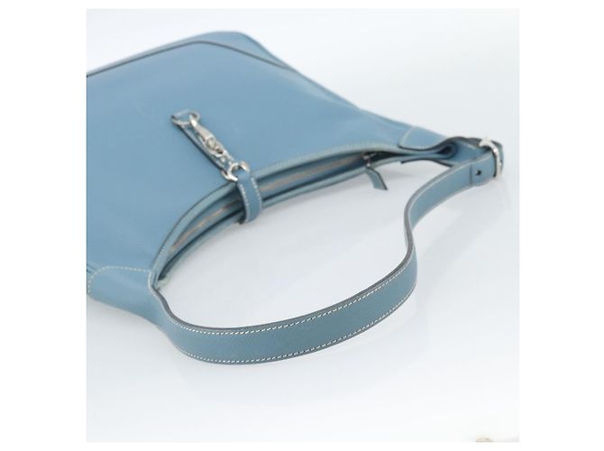 Hermès HERMES Trim 31 Shoulder Bag Leather Light Blue Silver - vista 7