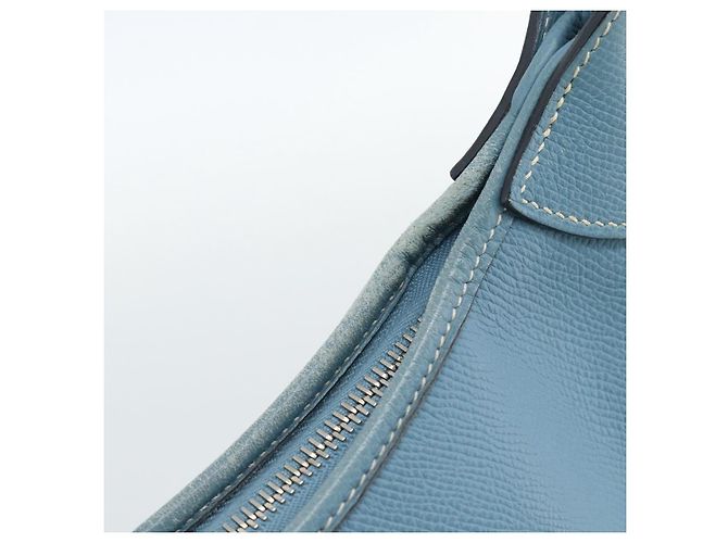 Hermès HERMES Trim 31 Shoulder Bag Leather Light Blue Silver - vista 9