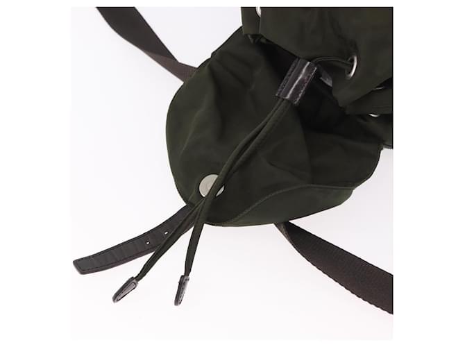 PRADA Backpack Nylon Khaki Silver - vista 10