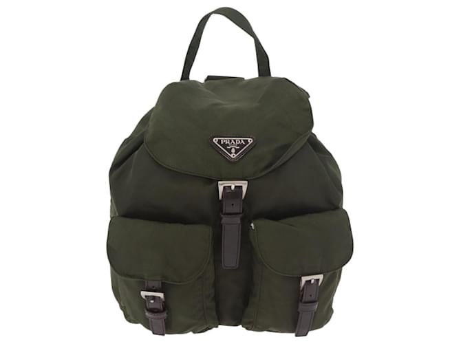 PRADA Backpack Nylon Khaki Silver - vista 13