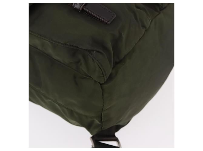 PRADA Backpack Nylon Khaki Silver - vista 16
