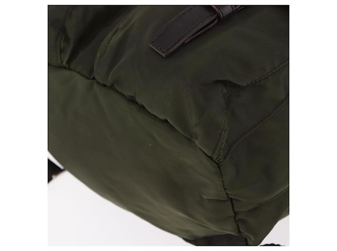 PRADA Backpack Nylon Khaki Silver - vista 17