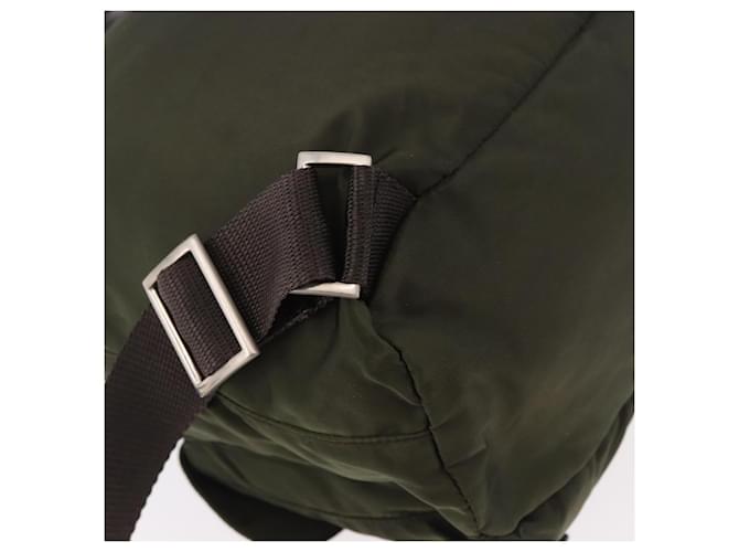 PRADA Backpack Nylon Khaki Silver - vista 18
