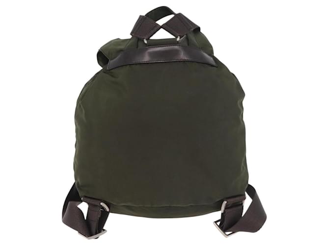 PRADA Backpack Nylon Khaki Silver - vista 2
