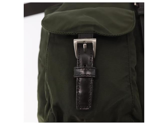 PRADA Backpack Nylon Khaki Silver - vista 20