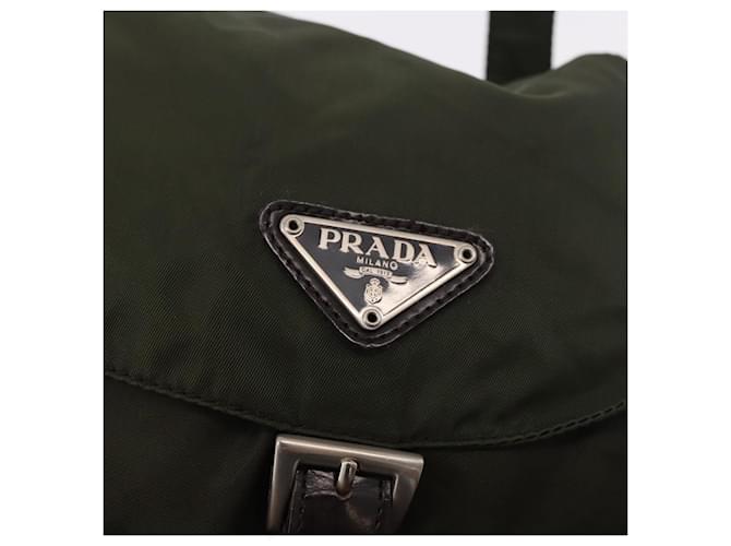 PRADA Backpack Nylon Khaki Silver - vista 22