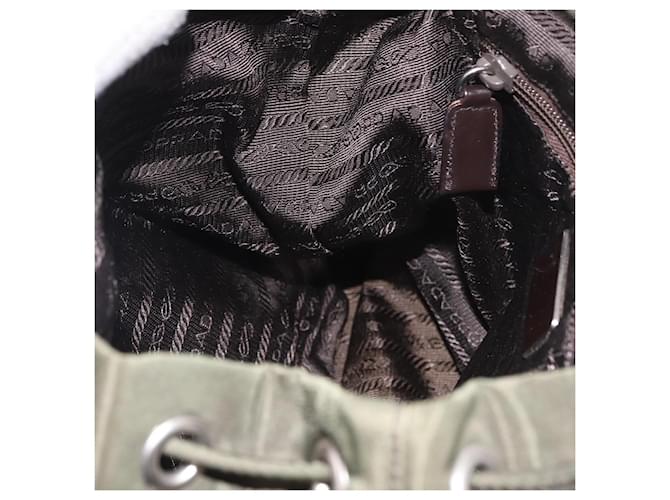 PRADA Backpack Nylon Khaki Silver - vista 25