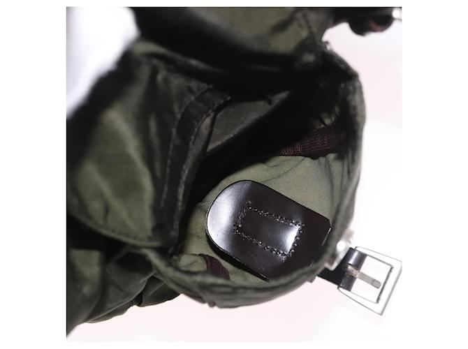 PRADA Backpack Nylon Khaki Silver - vista 28