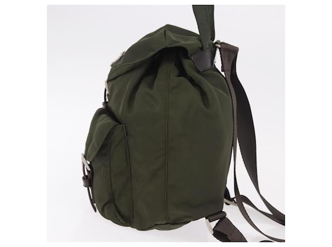 PRADA Backpack Nylon Khaki Silver - vista 3