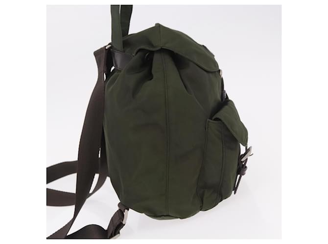 PRADA Backpack Nylon Khaki Silver - vista 4