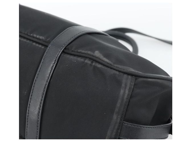 PRADA Hand Bag Nylon 2way Black Gold - vista 14