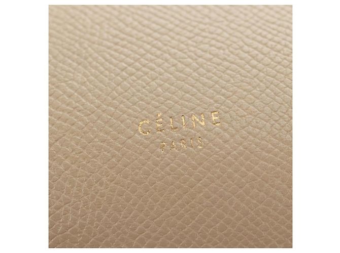 Céline CELINE Belt Bag Micro Hand Bag Leather 2way Beige Gold - vista 20