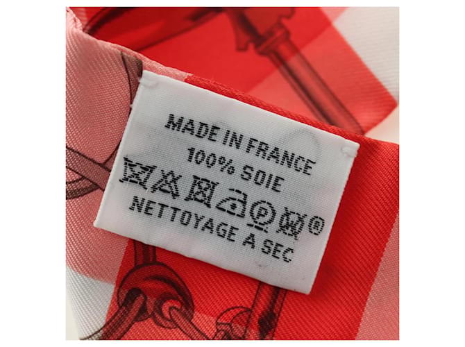 Hermès HERMES Twilly Scarf Silk Red - vista 10