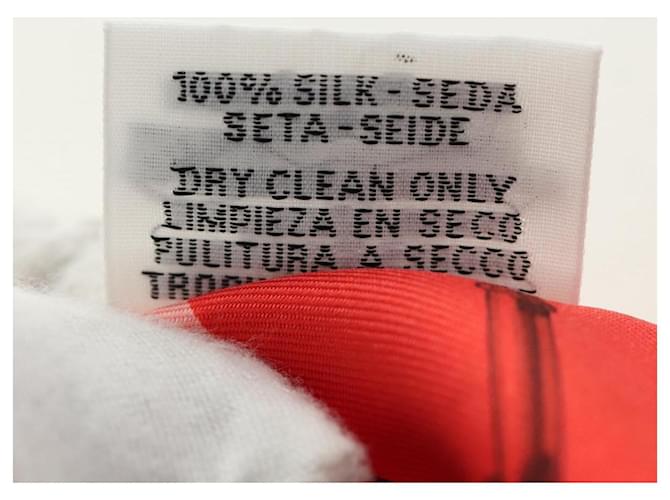 Hermès HERMES Twilly Scarf Silk Red - vista 11