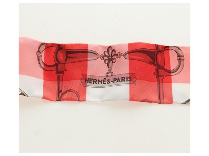 Hermès HERMES Twilly Scarf Silk Red - vista 12