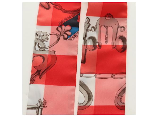 Hermès HERMES Twilly Scarf Silk Red - vista 8